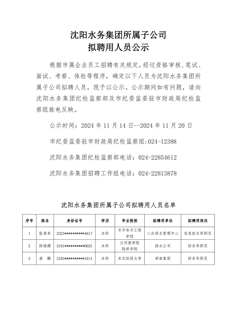 沈陽水務(wù)集團(tuán)所屬子公司擬聘用人員公示（20241114）_00.jpg